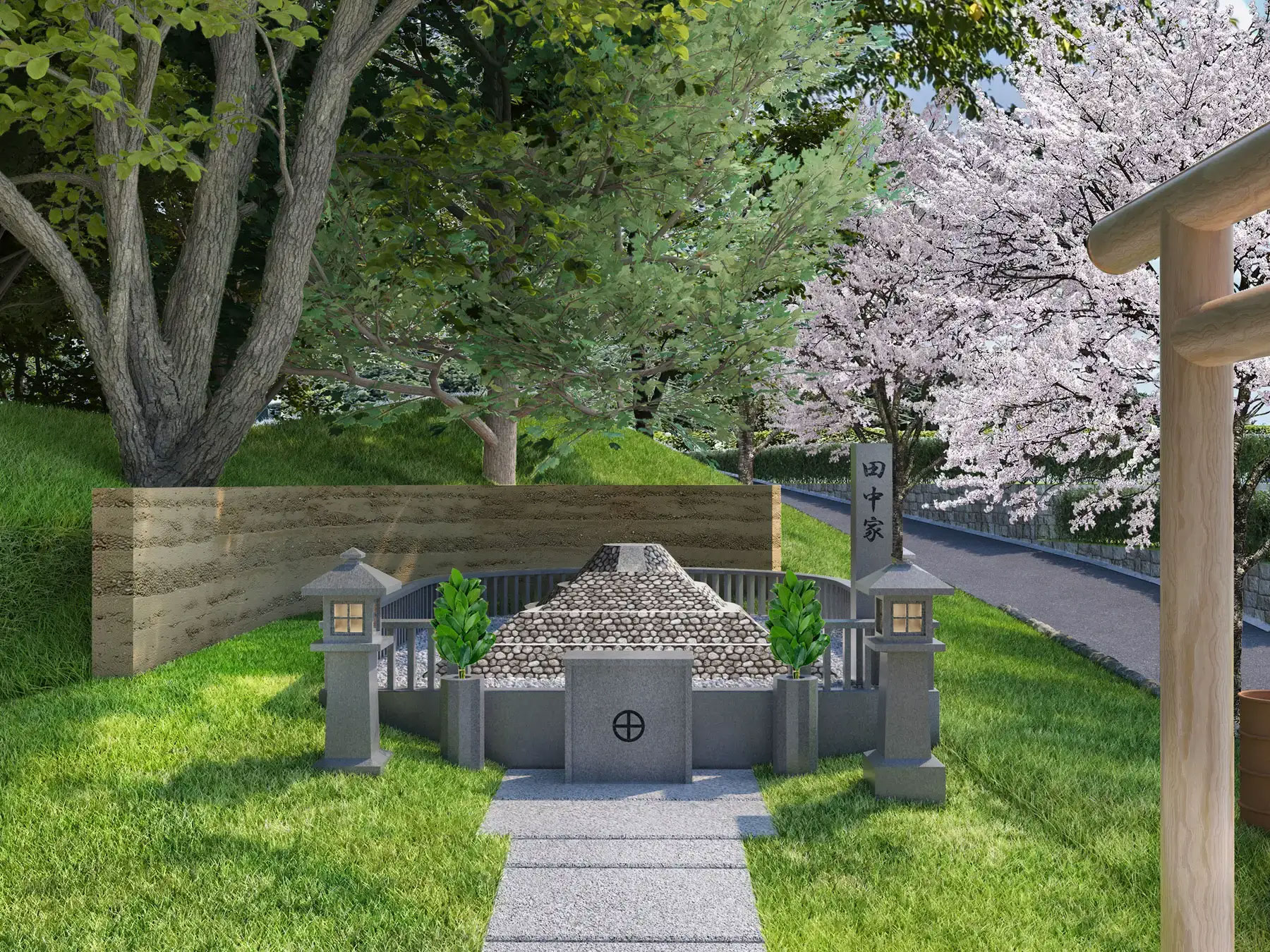 半年で550区画成約の「古墳墓」に、待望の家族専有タイプが登場。絶景